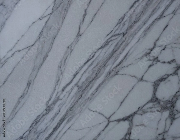 Obraz Grey Marble Texture. Generated AI