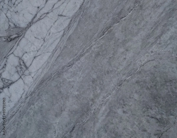 Obraz Grey Marble Texture. Generated AI