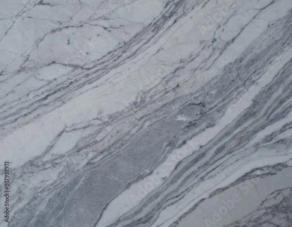 Obraz Grey Marble Texture. Generated AI