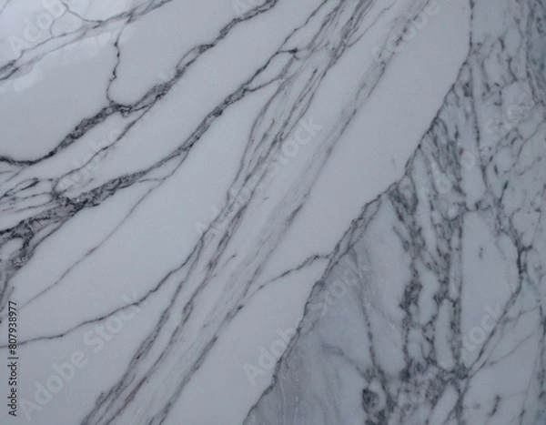 Obraz Grey Marble Texture. Generated AI
