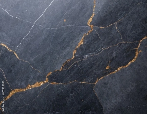 Obraz Grey Marble Texture. Generated AI