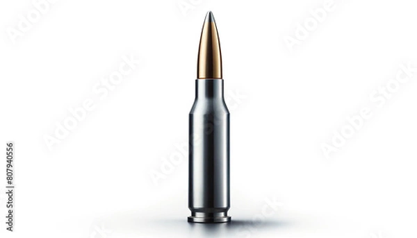 Obraz Bullet on white background