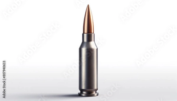 Obraz Bullet on white background
