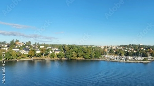 Fototapeta 북유럽의 바다 풍경