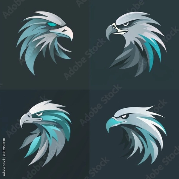 Obraz Stylized bald eagle