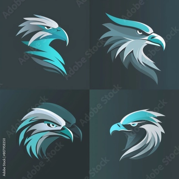 Obraz Stylized bald eagle