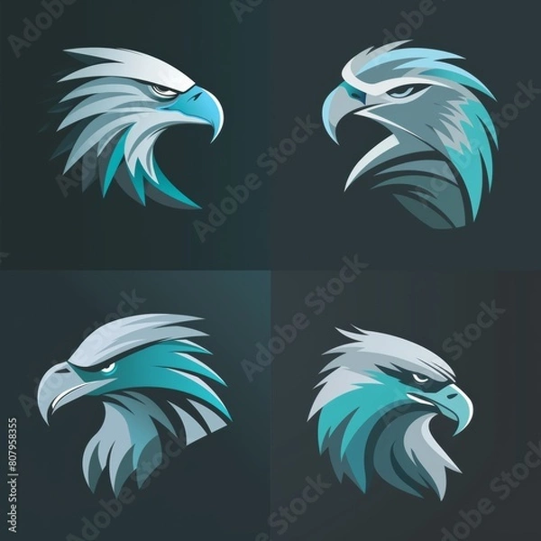 Obraz Stylized bald eagle
