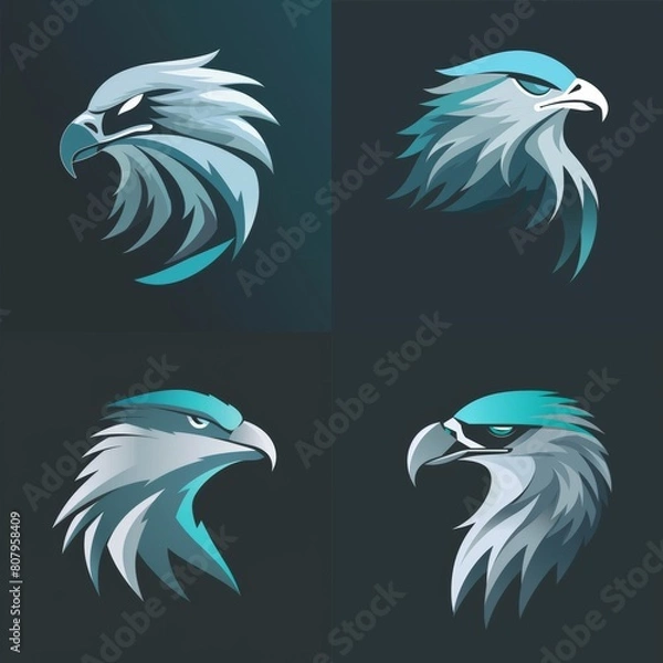 Obraz Stylized bald eagle