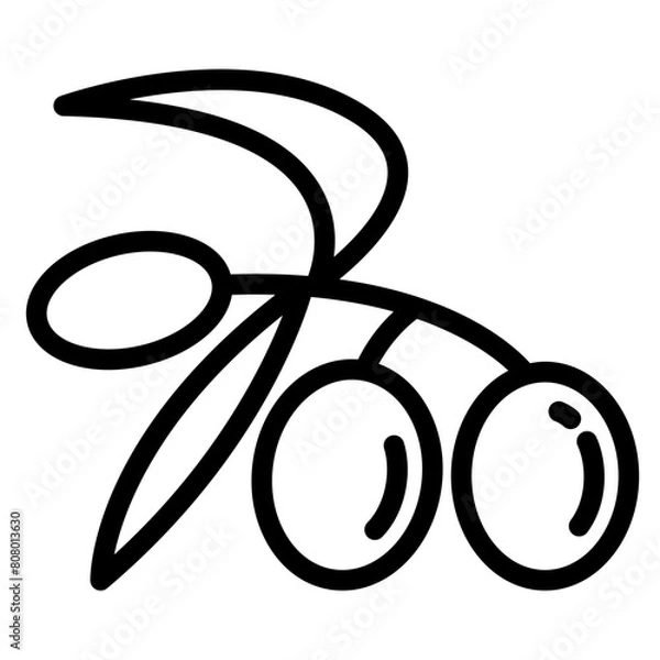 Fototapeta olive icon