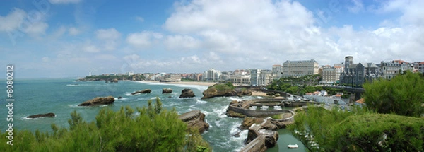 Obraz Biarritz waterfront panorama