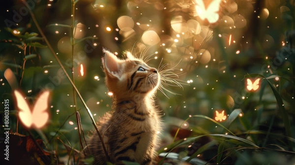 Obraz cat in the garden