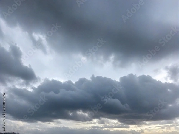 Fototapeta storm clouds timelapse