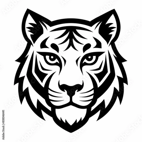 Fototapeta Fierce Black Jaguar logo Mascot Clipart illustration