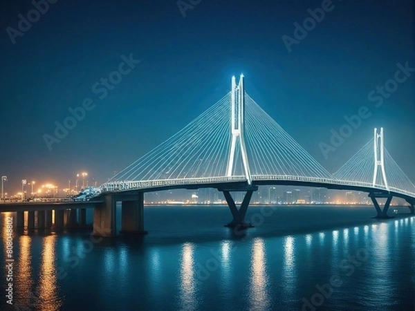 Fototapeta bridge at night