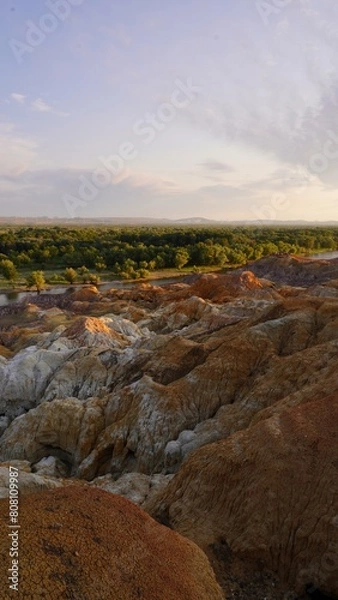 Fototapeta landscape with river