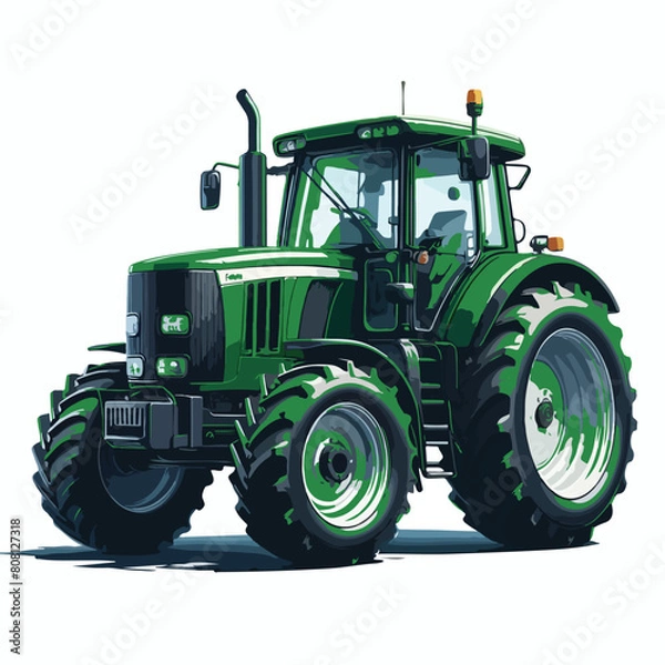 Obraz farmer tractor Art vector design  