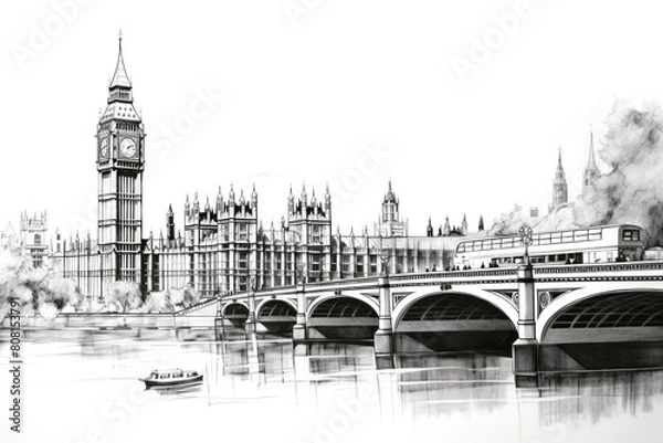 Fototapeta PNG Big ben architecture building vehicle.