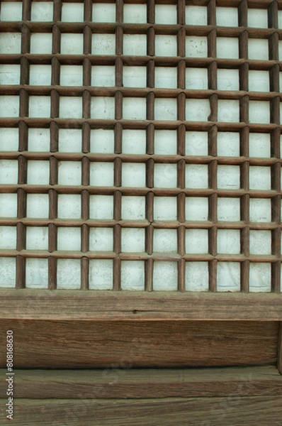 Fototapeta wooden window with a window
