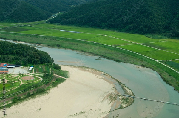 Fototapeta view of the river