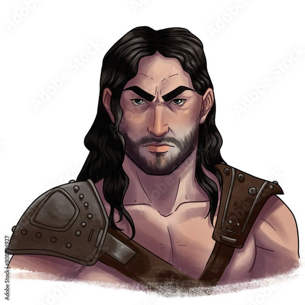 Obraz Barbarian Man portrit