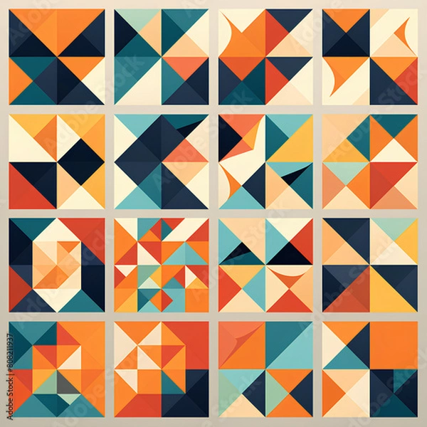 Fototapeta seamless triangle pattern