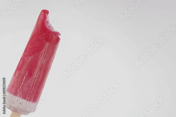Obraz fruit ice cream on a white background
