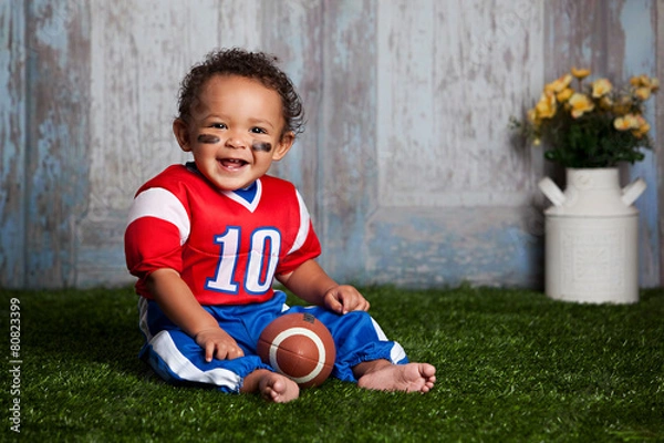 Obraz Mały piłkarz