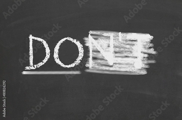 Fototapeta Czy tekst napisany na tablicy