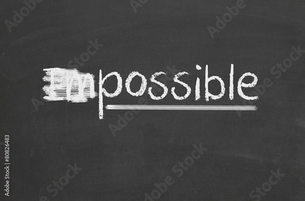 Fototapeta Possible text on chalkboard