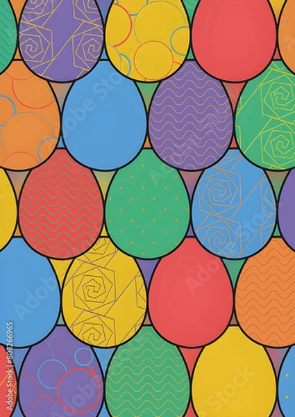 Fototapeta Easter poster