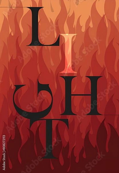 Obraz Fire background graphics for header 