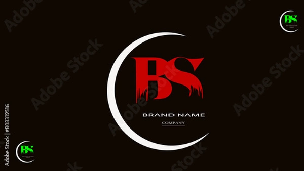 Obraz BS LGO, BS LOGO DESIGN, BS FOR ADDATING