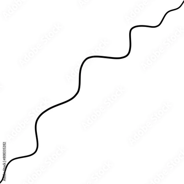 Obraz endless wavy lines