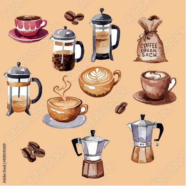 Obraz Cofee icons