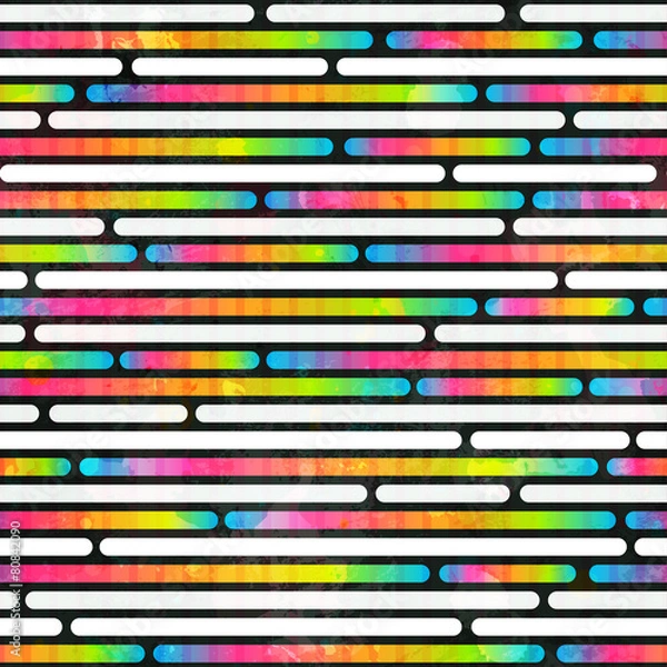 Fototapeta rainbow color stripes seamless pattern