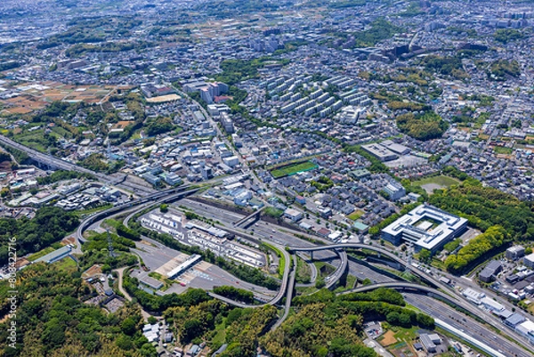 Fototapeta 都筑インターチェンジ・第3京浜高速道路・2024撮影