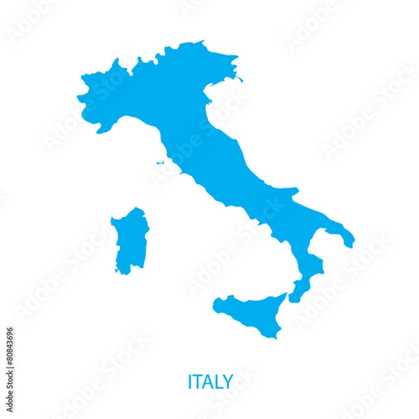 Obraz Italy map