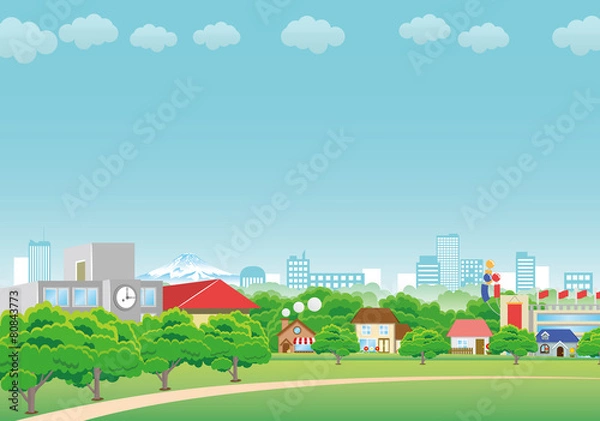 Fototapeta 町並み