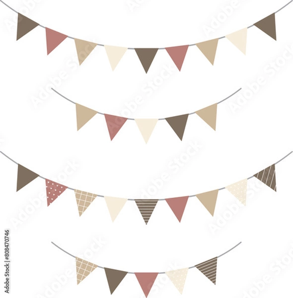 Fototapeta 可愛いフラッグイラスト素材