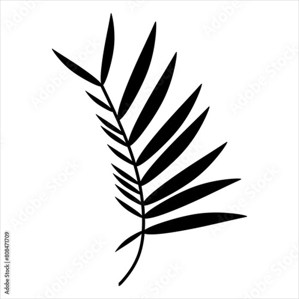 Fototapeta Floral Pattern Brush Vector Element