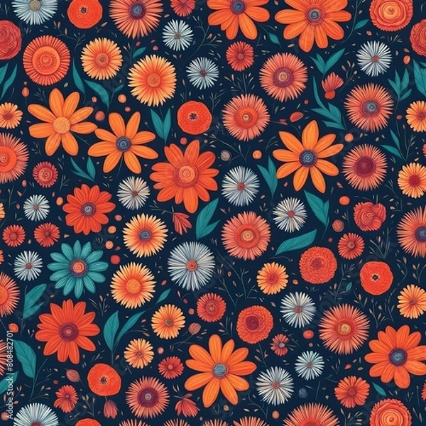 Obraz seamless floral pattern