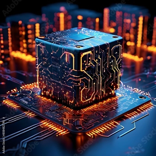 Obraz electronic circuit board