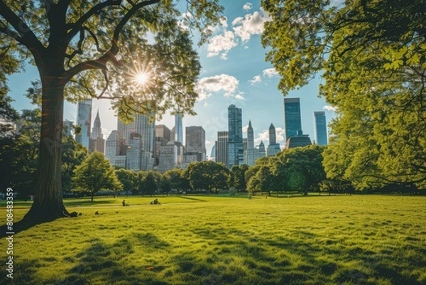Fototapeta urban green spaces and parks
