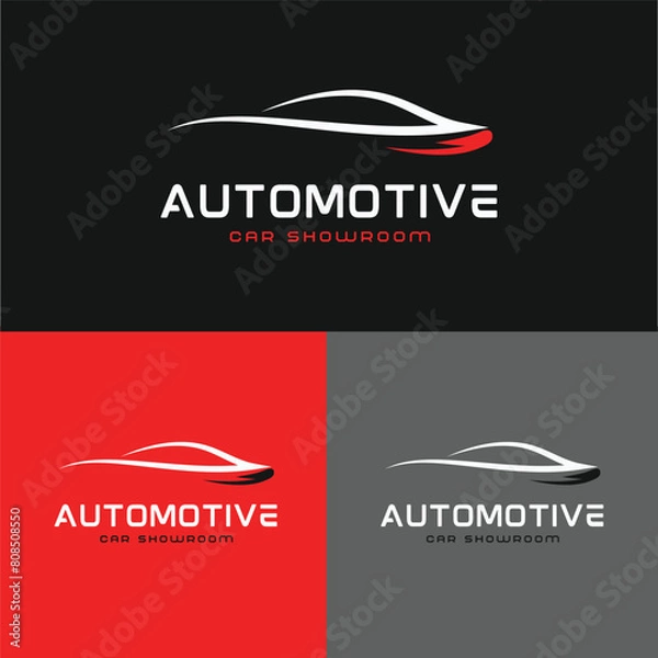 Fototapeta Vector car logo illustration template vector design