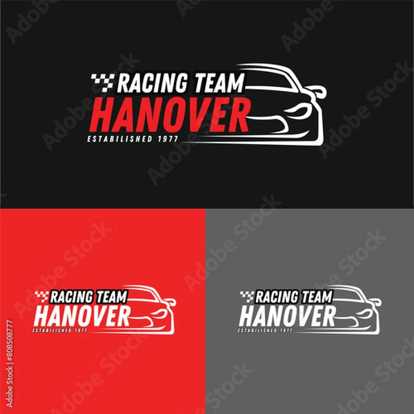 Fototapeta Vector car logo illustration template vector design