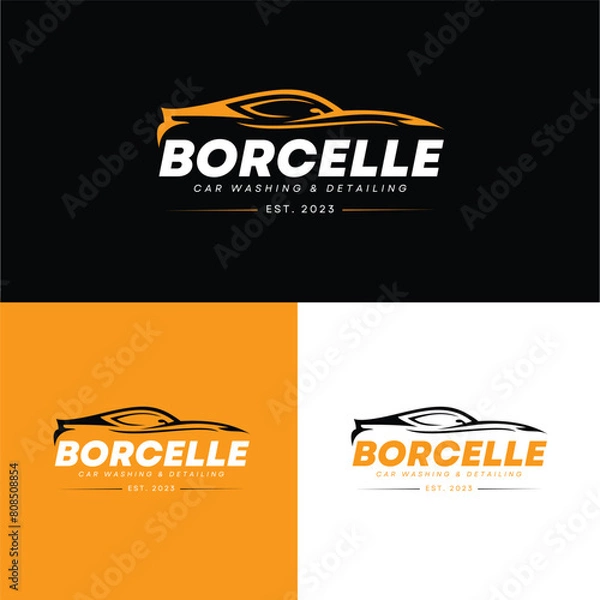 Fototapeta Vector car logo illustration template vector design