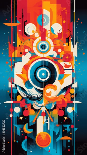 Obraz abstract background with circles