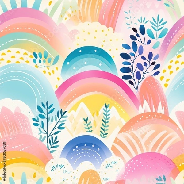 Fototapeta easter background with eggs and flowers