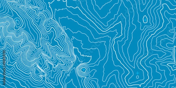 Fototapeta Topographic map background concept