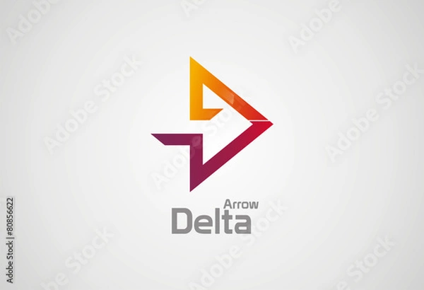 Obraz Delta Arrow logo vector